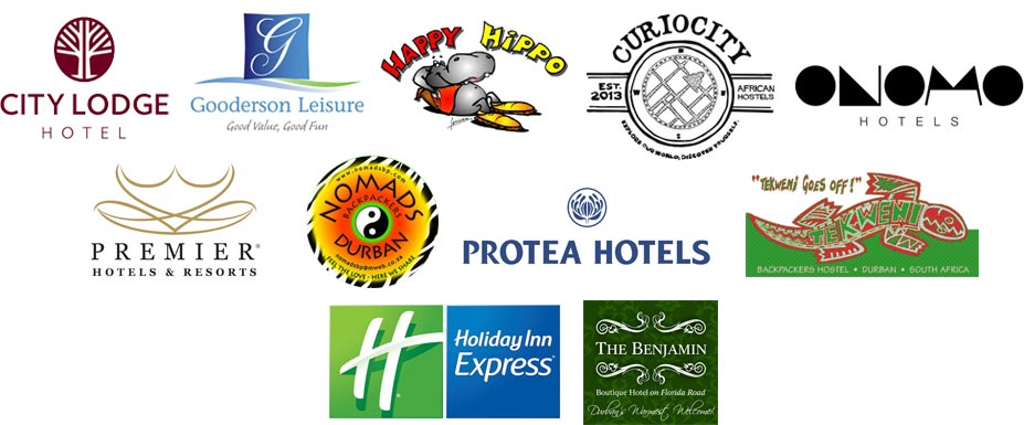 Zulu Safaris DURBAN is proud to be a major service provider for the following brands